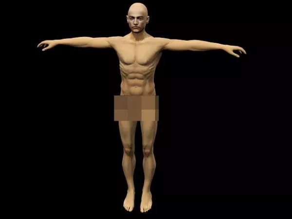 Strong Man Body 3d model Strong Man Body 3d model