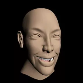 Male Head 3d model