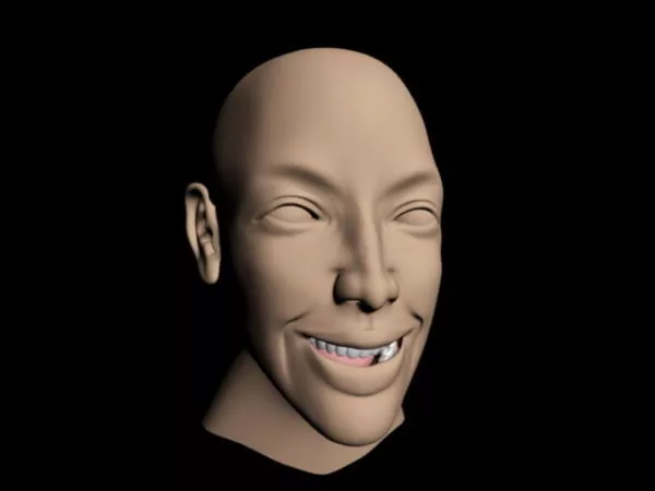 Man Head Vandamme 3d model
