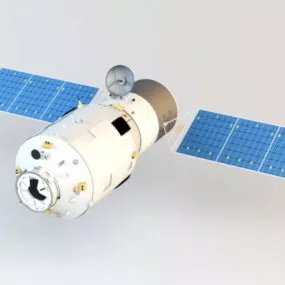 Tianzhou-1 Cargo Spaceship 3d model