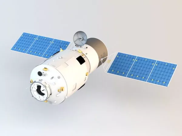 Tianzhou-1 Cargo Spaceship 3d model Tianzhou-1 Cargo Spaceship 3d model