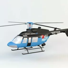 Bell 407 Helicopter 3d model