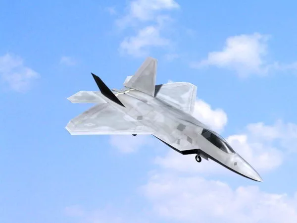 F-22 American Fighter Aircraft 3d model F-22 American Fighter Aircraft 3d model