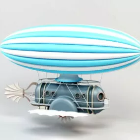 Steampunk Airship 3d model