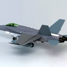 F18 Fighter 3d model