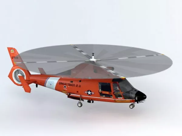 Sa 365 Dauphin Utility Helicopter 3d model Sa 365 Dauphin Utility Helicopter 3d model
