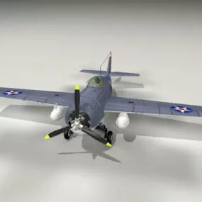 F4f Wildcat Fighter Aircraft 3d model
