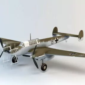 Me-110 Night Fighter 3d model