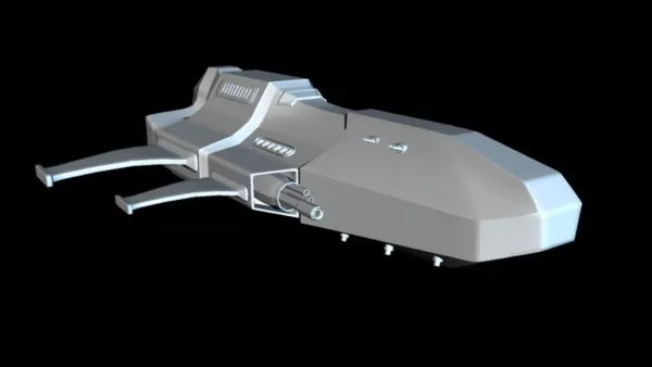 Starfighter Futuristic Spaceship 3d model