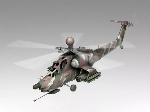 Modern Helicopter 3d model