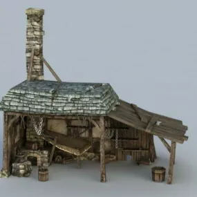 Medieval Blacksmith Building 3d model