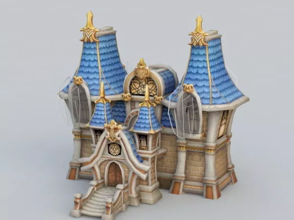 Classic Colonial Mansion 3d model