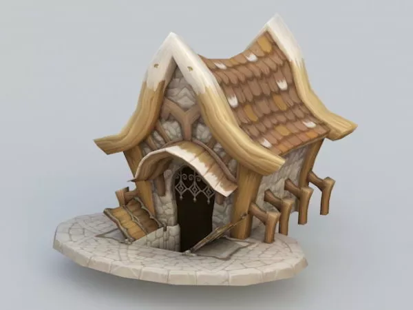 Cartoon Village House 3d model Cartoon Village House 3d model