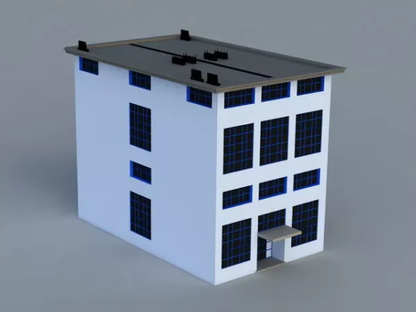 Small Office Building Exterior 3d model Small Office Building Exterior 3d model