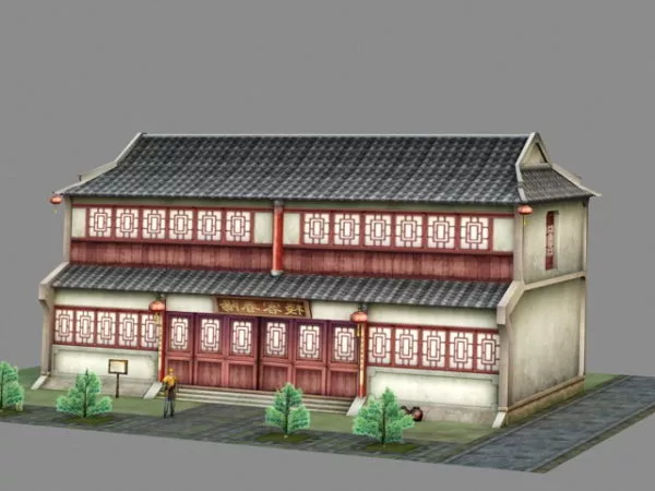 Ancient Chinese Inn Tavern 3d model Ancient Chinese Inn Tavern 3d model