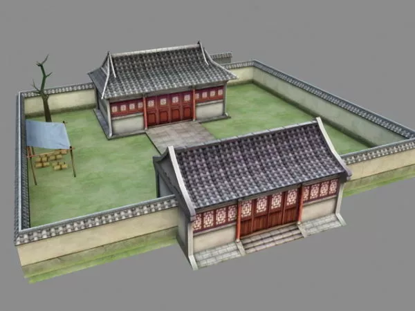 Peasant Courtyard House 3d model Peasant Courtyard House 3d model