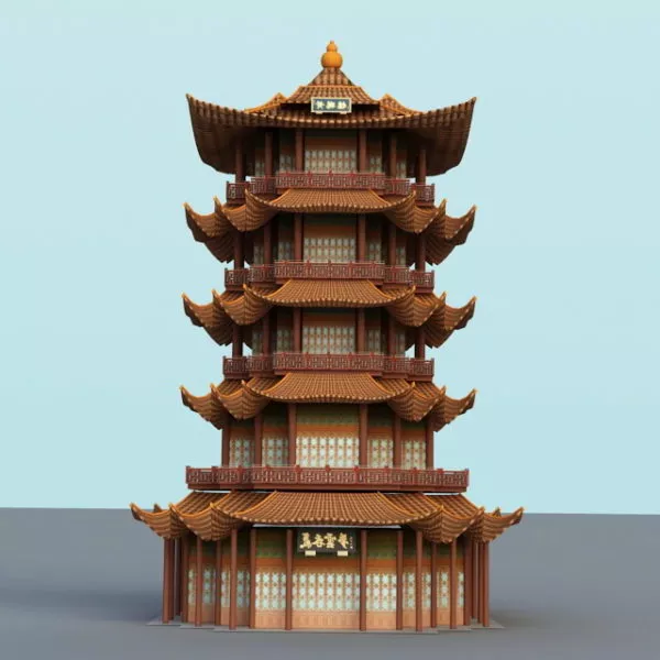 Construction Large Crane 3d model