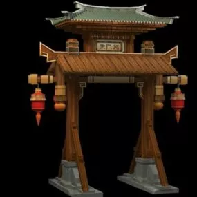 Pailou Gate 3d model