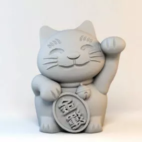 Beckoning Cat 3d model