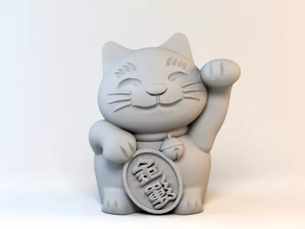 Black Cat Statue 3d model