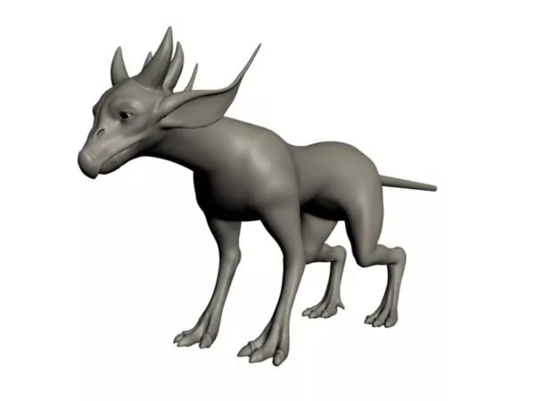 Reptilian Monster Rig 3d model Reptilian Monster Rig 3d model