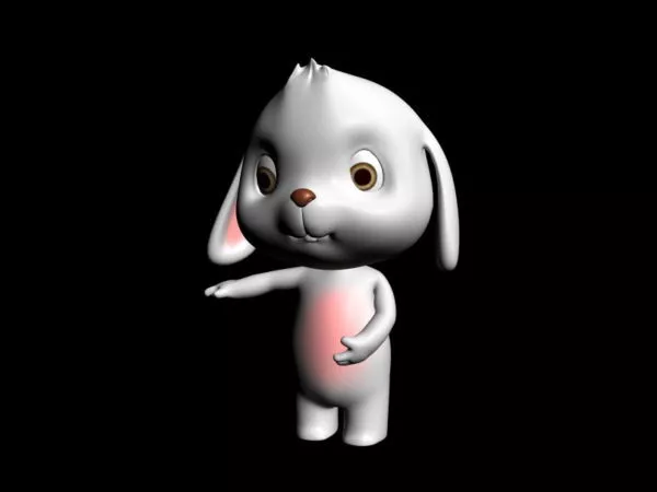 Cartoon Rabbit Character Rig 3d model Cartoon Rabbit Character Rig 3d model