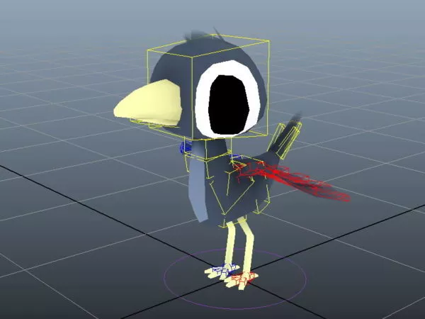 Cartoon Bird Rig 3d model Cartoon Bird Rig 3d model