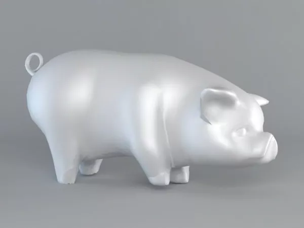 Pig Figurine 3d model Pig Figurine 3d model