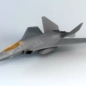 F-52 Fighter Jet 3d model