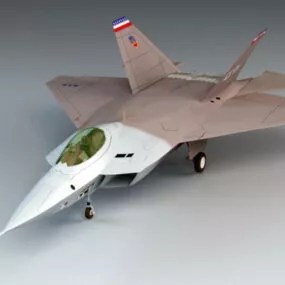 Yf-22 Fighter Aircraft 3d model
