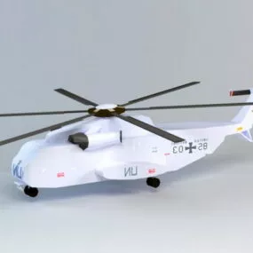 Low Poly Helicopter 3d model