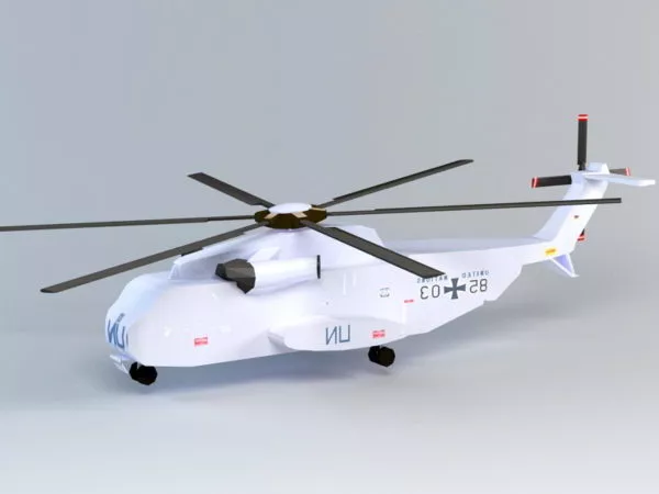 Modern Helicopter 3d model