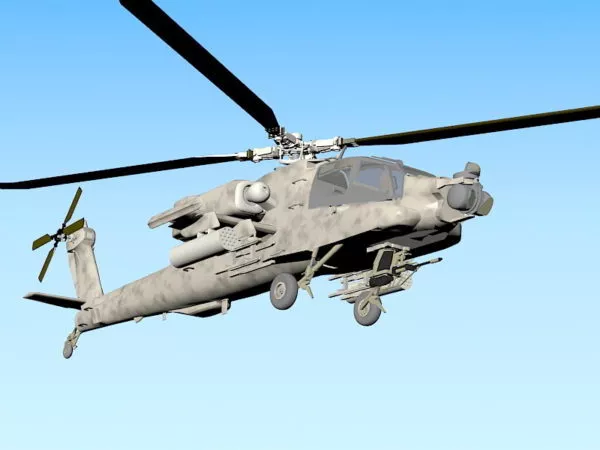 Ec130 Helicopter 3d model
