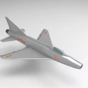 J-12 Chinese Fighter 3d model