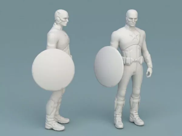 Captain America 3d model Captain America 3d model