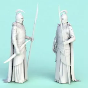Male Elf Warrior 3d model