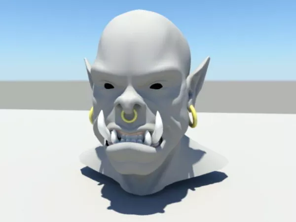 Orc Head 3d model Orc Head 3d model