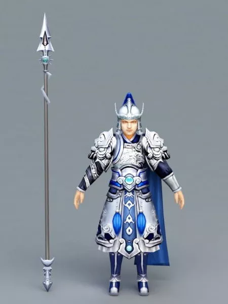 Ancient Chinese Soldier Rig 3d model Ancient Chinese Soldier Rig 3d model