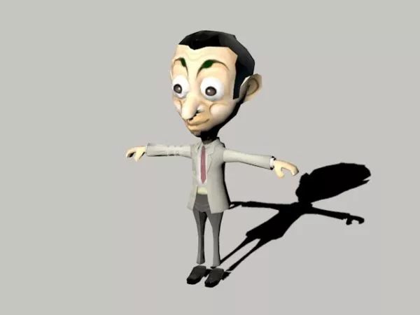 Mr Bean Cartoon 3d model Mr Bean Cartoon 3d model