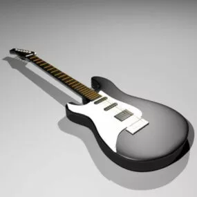 Black Guitar 3d model