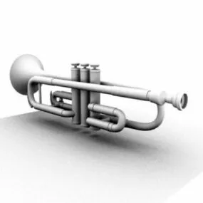 B♭ Trumpet 3d model