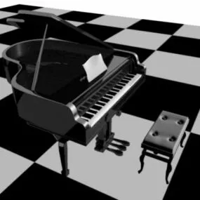 Grand Piano 3d model