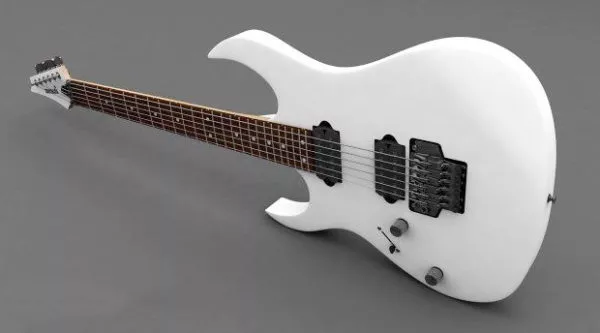 Gold Bombarde Instrument 3d model