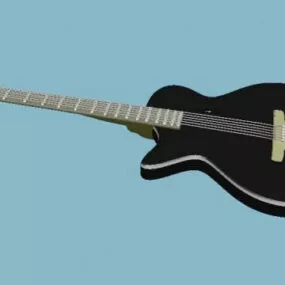 Black Guitar 3d model