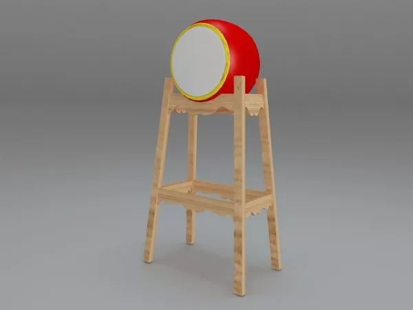 Large Size Chinese Drum 3d model