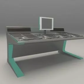 Audio Digital Mixing Console 3d model