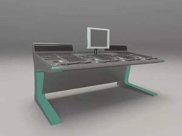 Console Desk Traditional Table 3d model