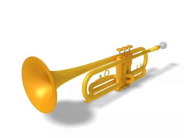 Trumpet Instrument 3d model Trumpet Instrument 3d model
