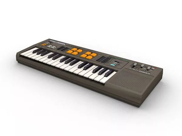 Casio Electronic Keyboard 3d model Casio Electronic Keyboard 3d model
