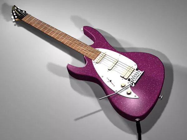 Lute Music Instrument 3d model